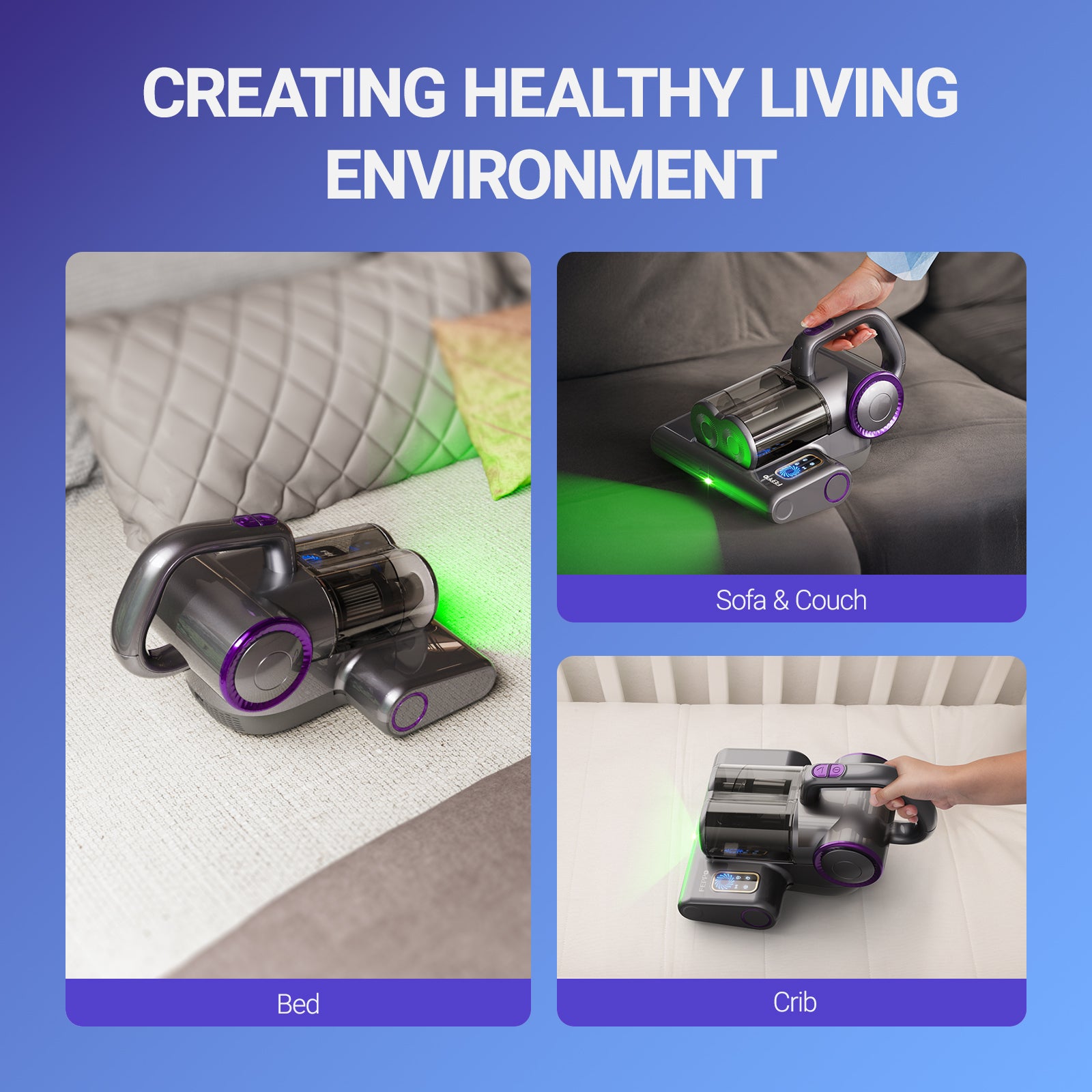 FEPPO Mattress Vacuum Cleaner, 16Kpa Corded Bed Vacuum Cleaner