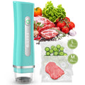 FEPPO Handheld Vacuum Sealer with Visible Water Tank, Compact Food Saver Machine with 30 Reusable Bags, Up to 6X Freshness Preservation